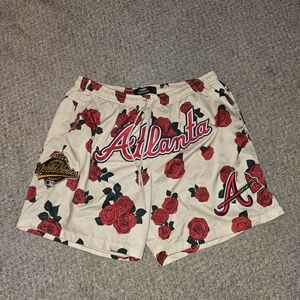 Men's Pro Standard Atlanta Braves World Series Rose Athletic Shorts Size Large